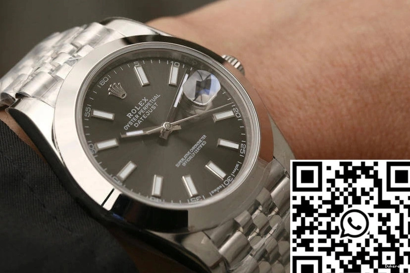 EW M126300-0008 Factory Datejust Grey Rolex Dial 0127